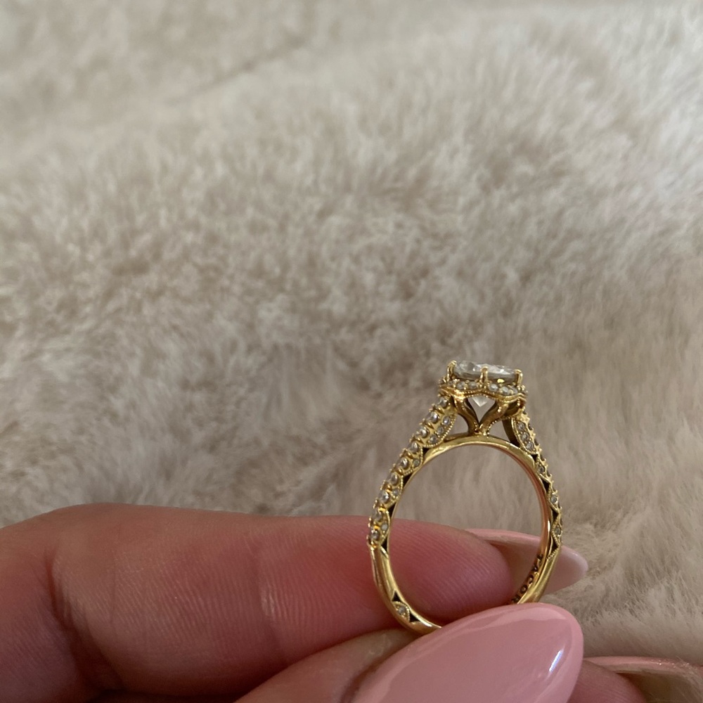 Stunning 1.32 carat appraised at $20,500.00 Authentic TACORI engagement ring.